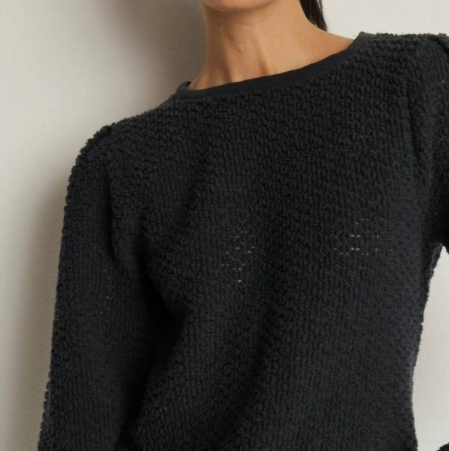 Nation LTD Etta Lace Popover in grey - women's long sleeve top - view 4