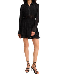 ALLISON NEW YORK Delilah Mini Skirt in black - women's skirt