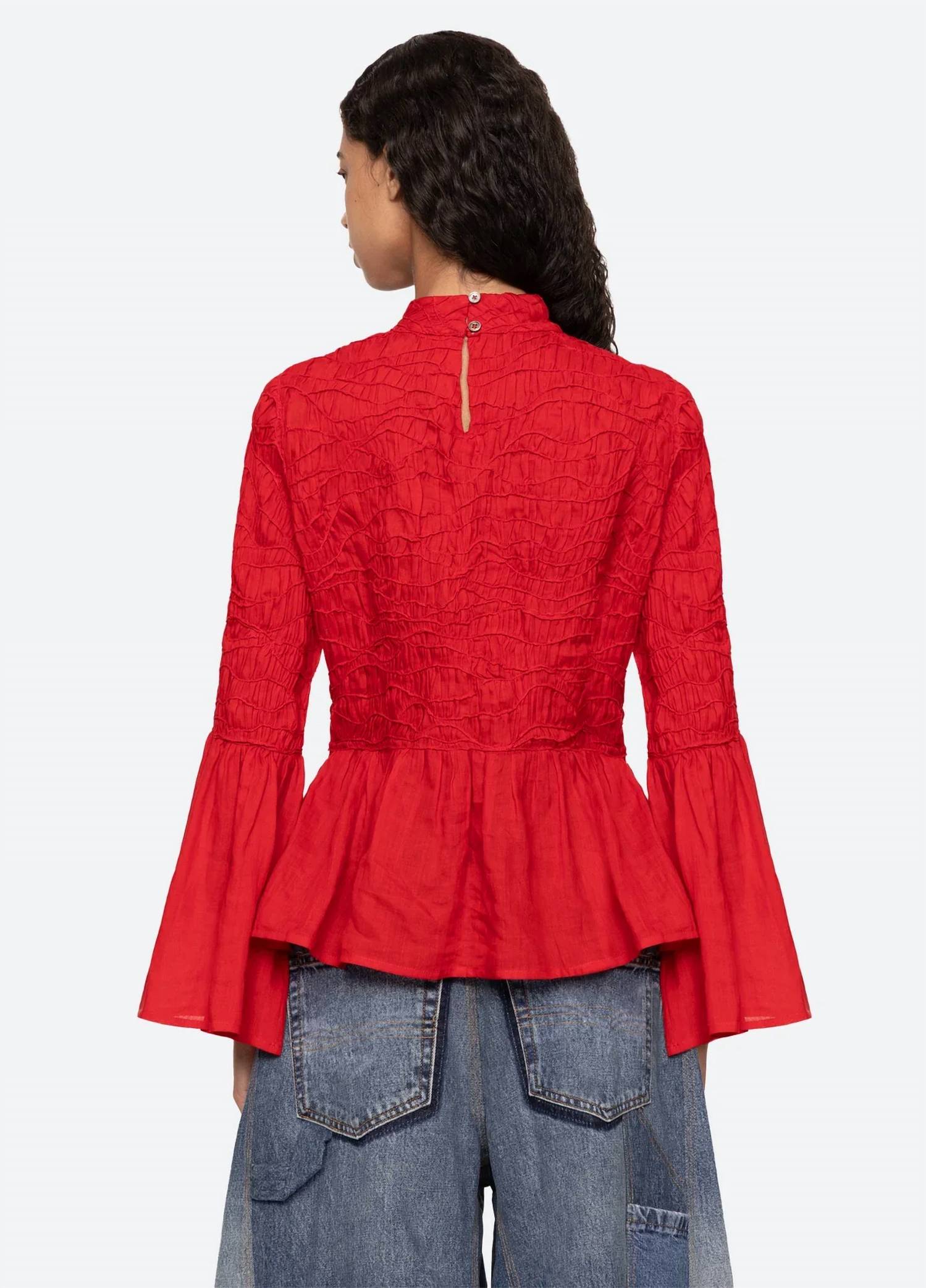 Sea - Imogen Solid Long Sleeve Top