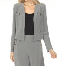 Joseph Ribkoff - Open Front Long Sleeve Bolero Jacket