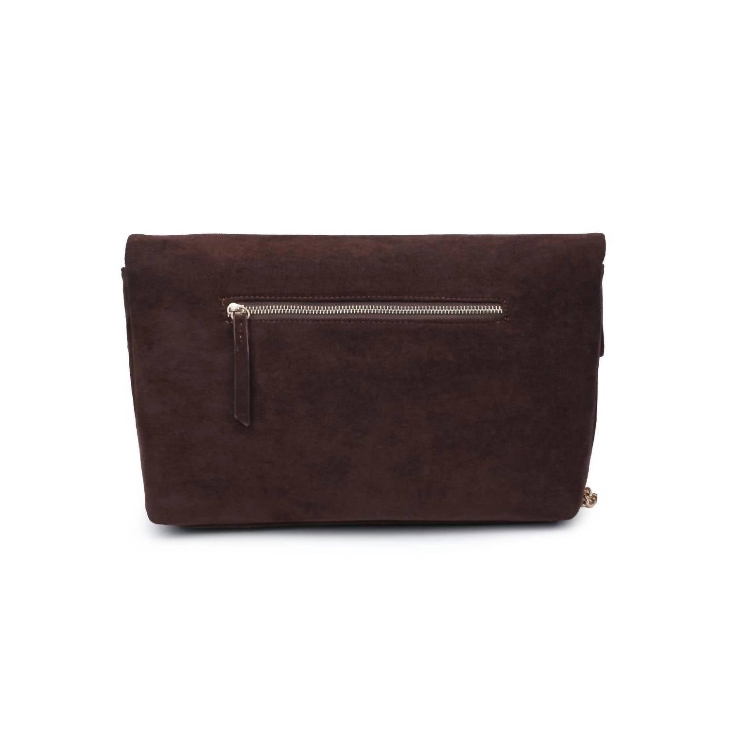 Moda Luxe - Women's Suede Crossbody Bag
