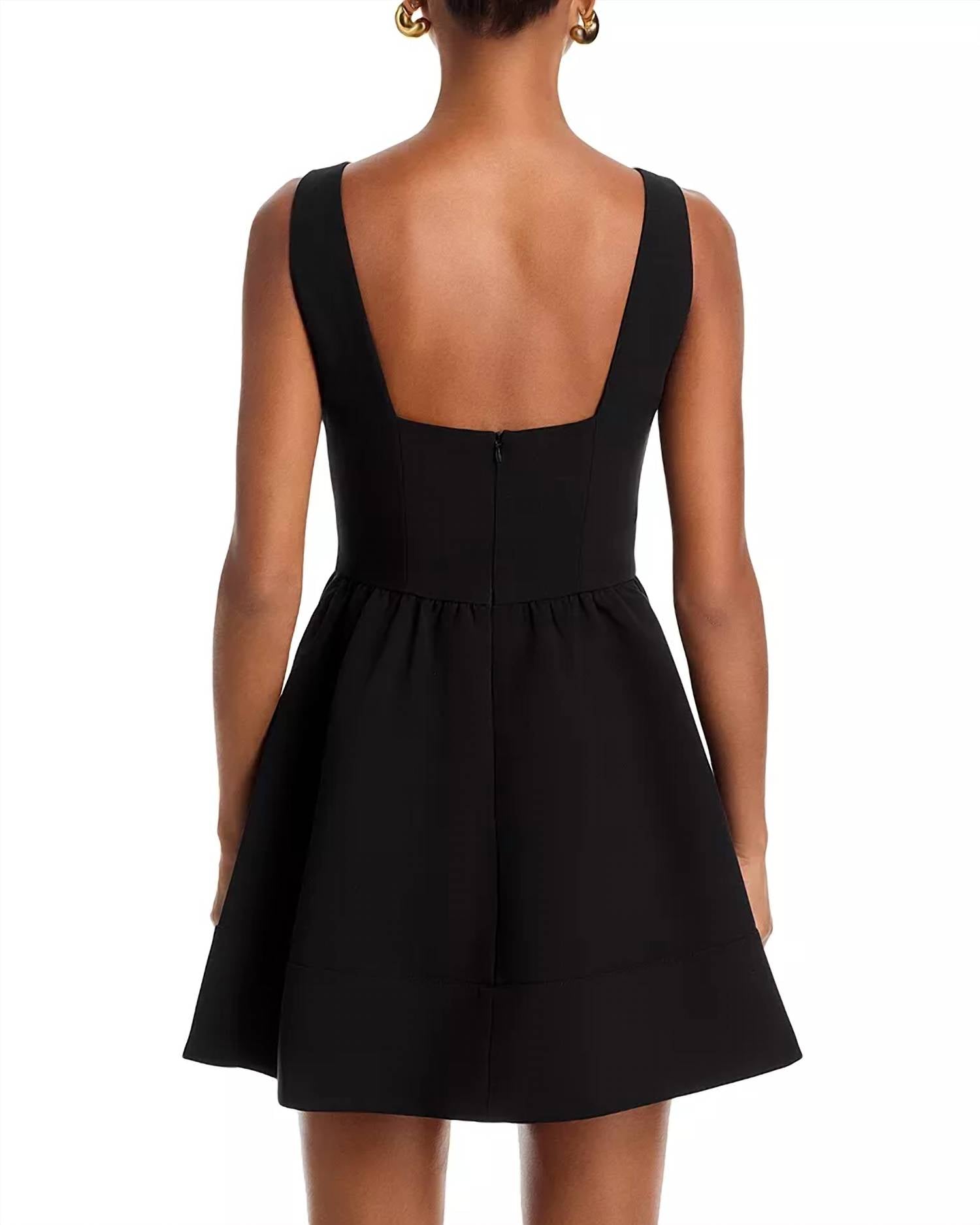 French Connection - Azra Twill Low Back Mini Dress