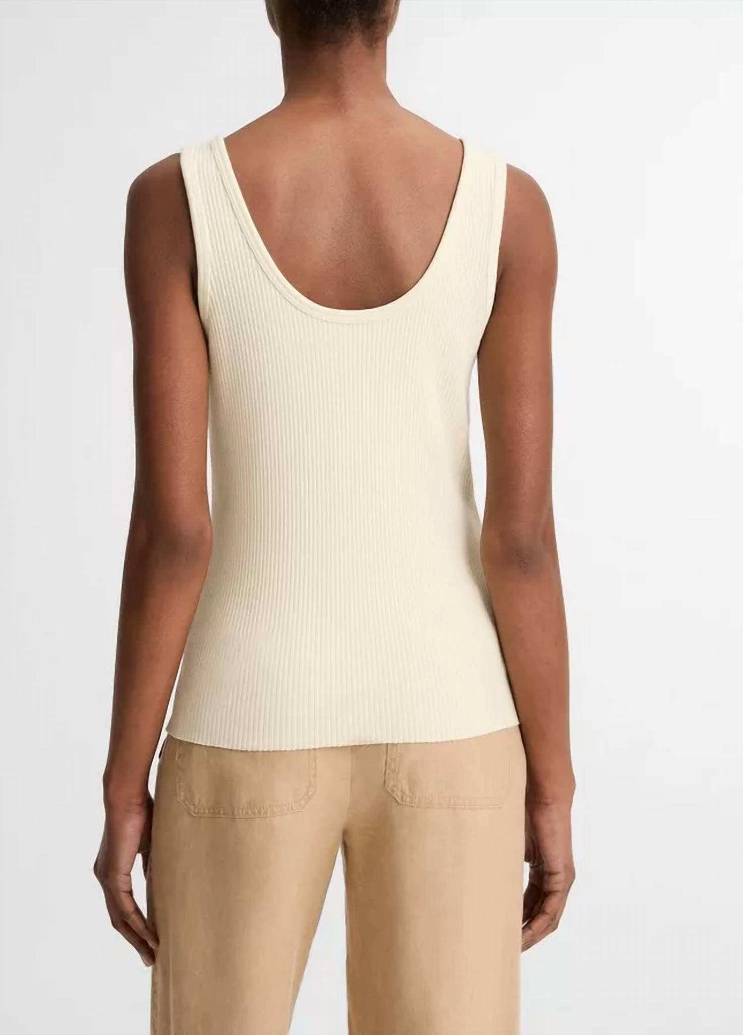 Vince - Rib Henley Tank Top