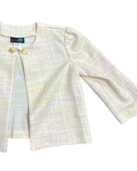 By Debra Women's Bolero Three-quarter Sleeves Jacket in pastel - women's jacket - detail view