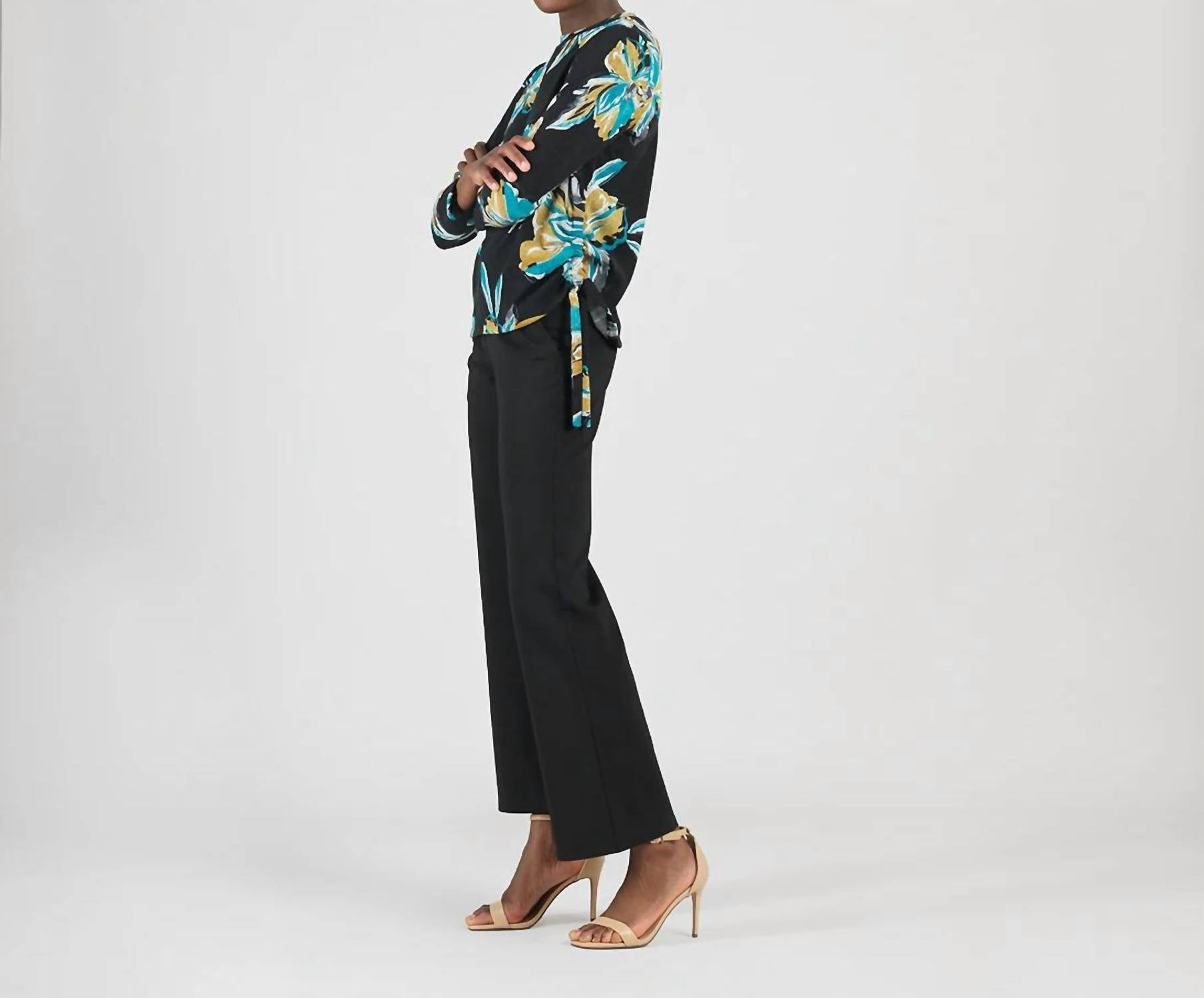 Clara Sunwoo - Textured Side Pull-tie Sweater Top