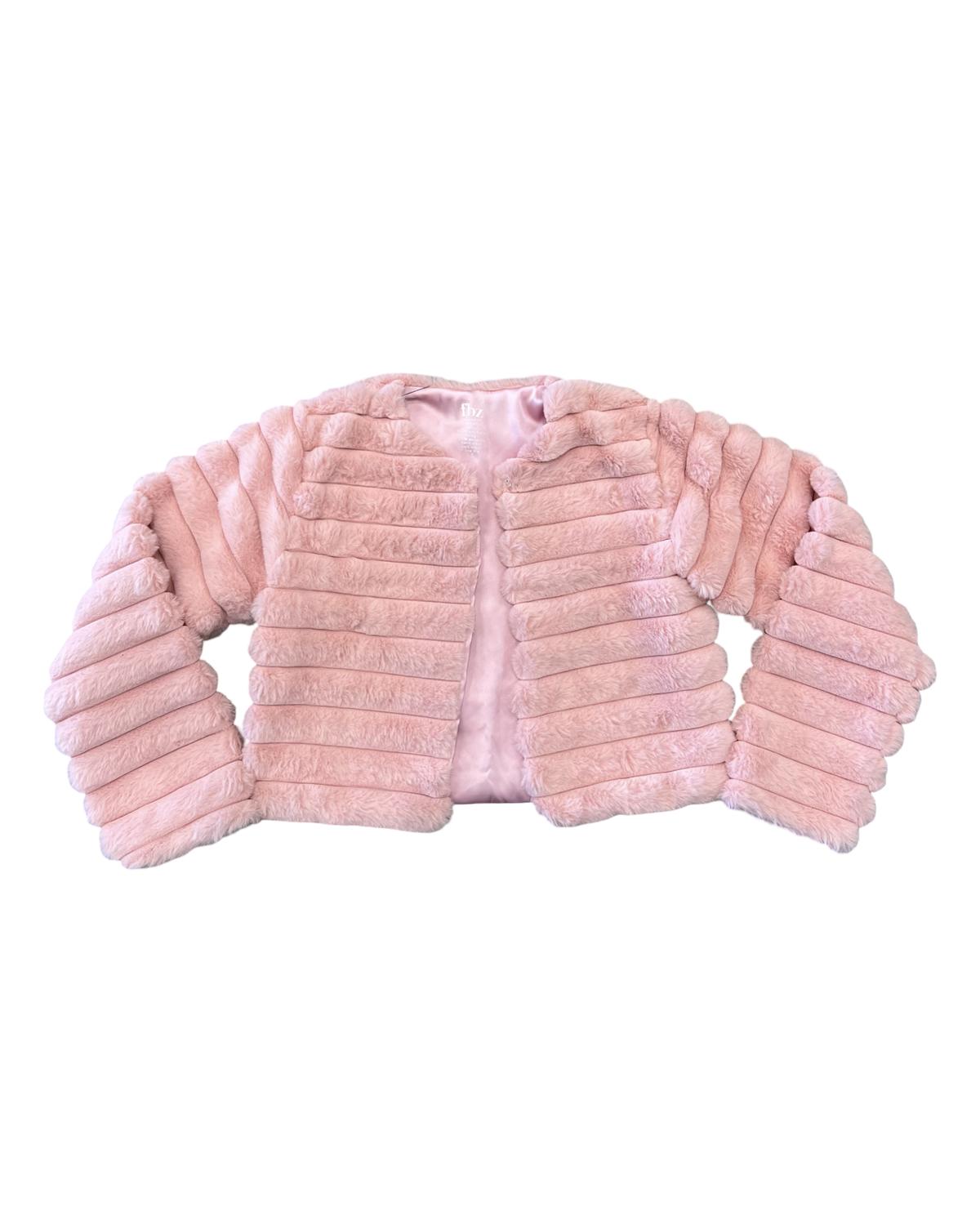 Flowers By Zoe - Girls Pink Fur Jacket