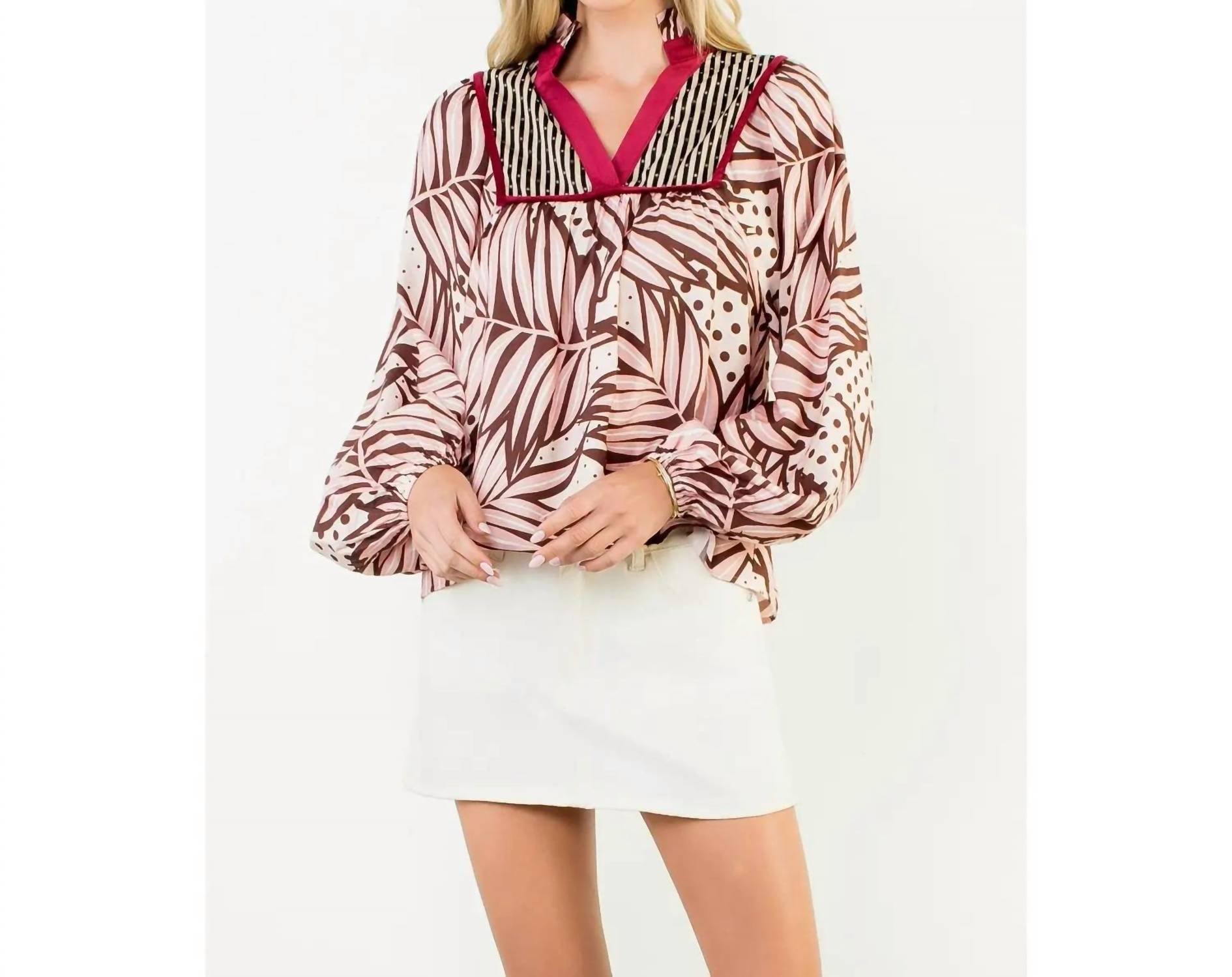 Thml - Long-sleeved Top With Printed Details