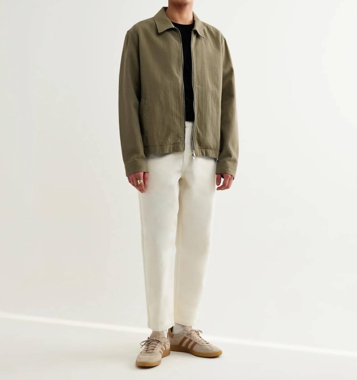 Wax London - Eldon Crinkle Cotton-linen Jacket