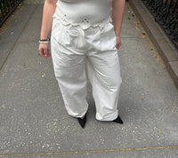 Et Clet - Women's Blanc Cotton Chino Pants