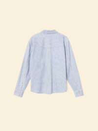 XIRENA Byron Denim Shirt in blue railroad - women's shirt - view 4