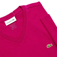 Lacoste - Men's Standard Short Sleeve Pima V-neck Tee