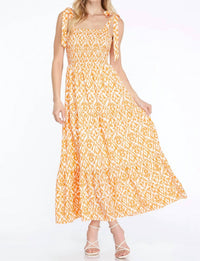 She + Sky - Smocked Maxi Dress