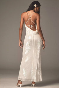 Mare Mare - Cowl Neck Sequin Maxi Dress