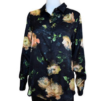 T Tahari - Women's Floral Long Sleeve Blouse