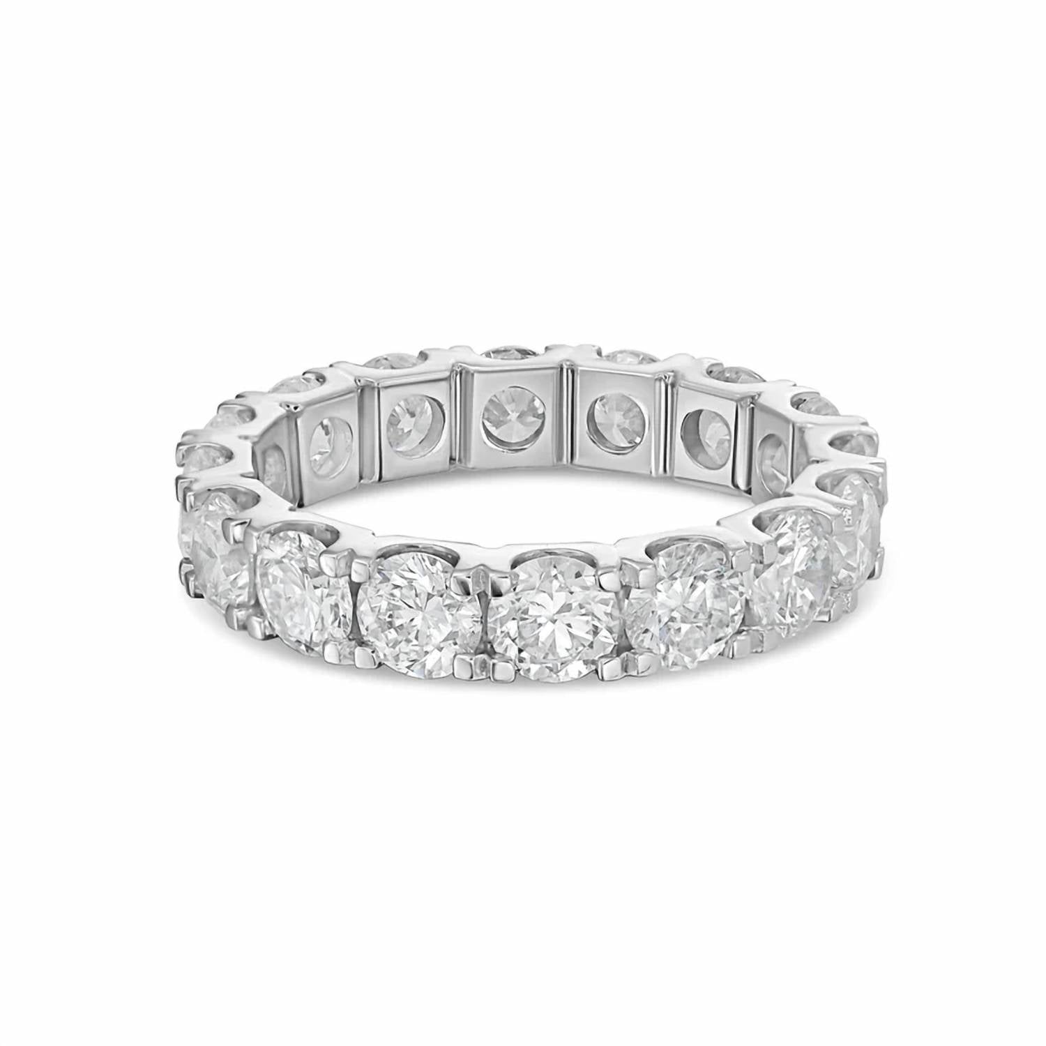 Diana M Jewels - Women's Round Lab-Grown Diamond Eternity Band (1.00 Ct) - Delicate