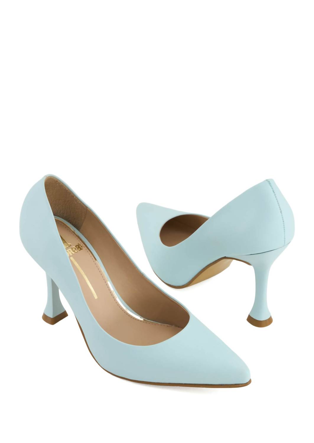 Andrea Women's Flared Heel Pump in blue - women's heels - view 4