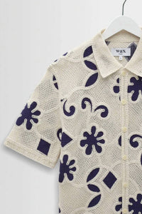 Wax London - Doodle Crochet Porto Polo Shirt