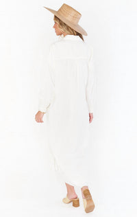 Show Me Your Mumu Captain Button Down Midi Dress in cream - women's dress - alternate view