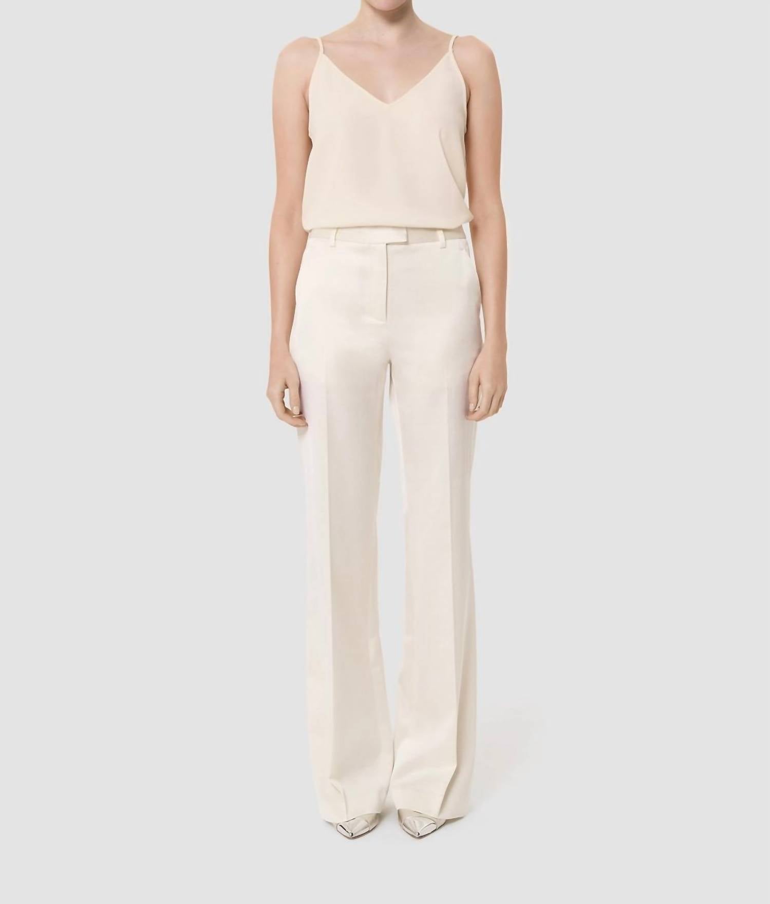Tara Jarmon - Pitt Satin-finish Linen Pants