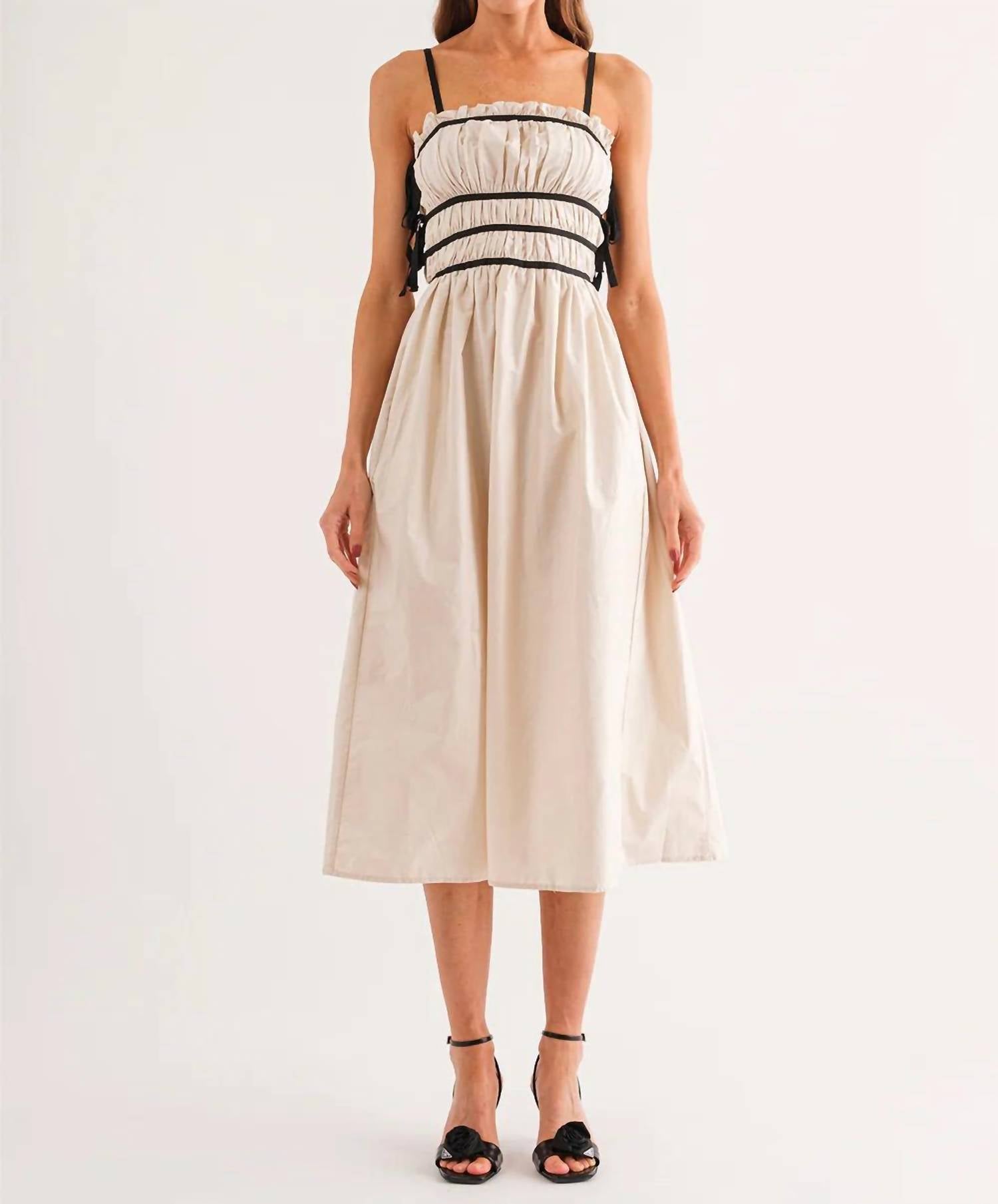 Sofie The Label - Lena Midi Dress With Tie Details