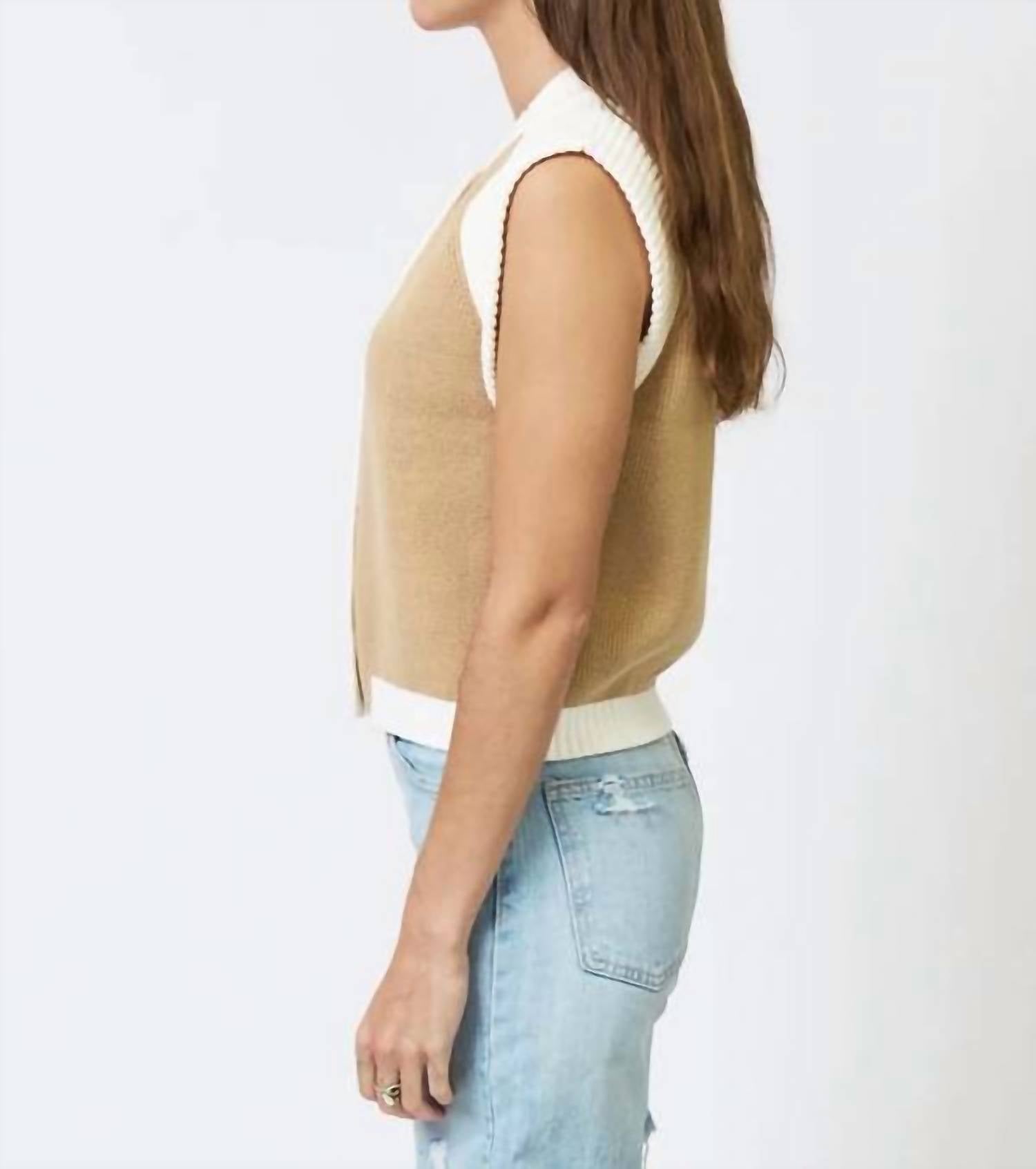 Central Park West - Nevada Sleeveless Bomber Sweater