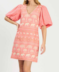 Tyler Boe - Lexi Linen Tropical Mini Dress