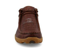 TWISTED X Men's Croco Embossed Chukka Driving Moc Shoes in ginger - men's boots - alternate view