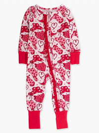 Rufflebutts - Girls Convertible Ruffle One Piece Footie Pajama