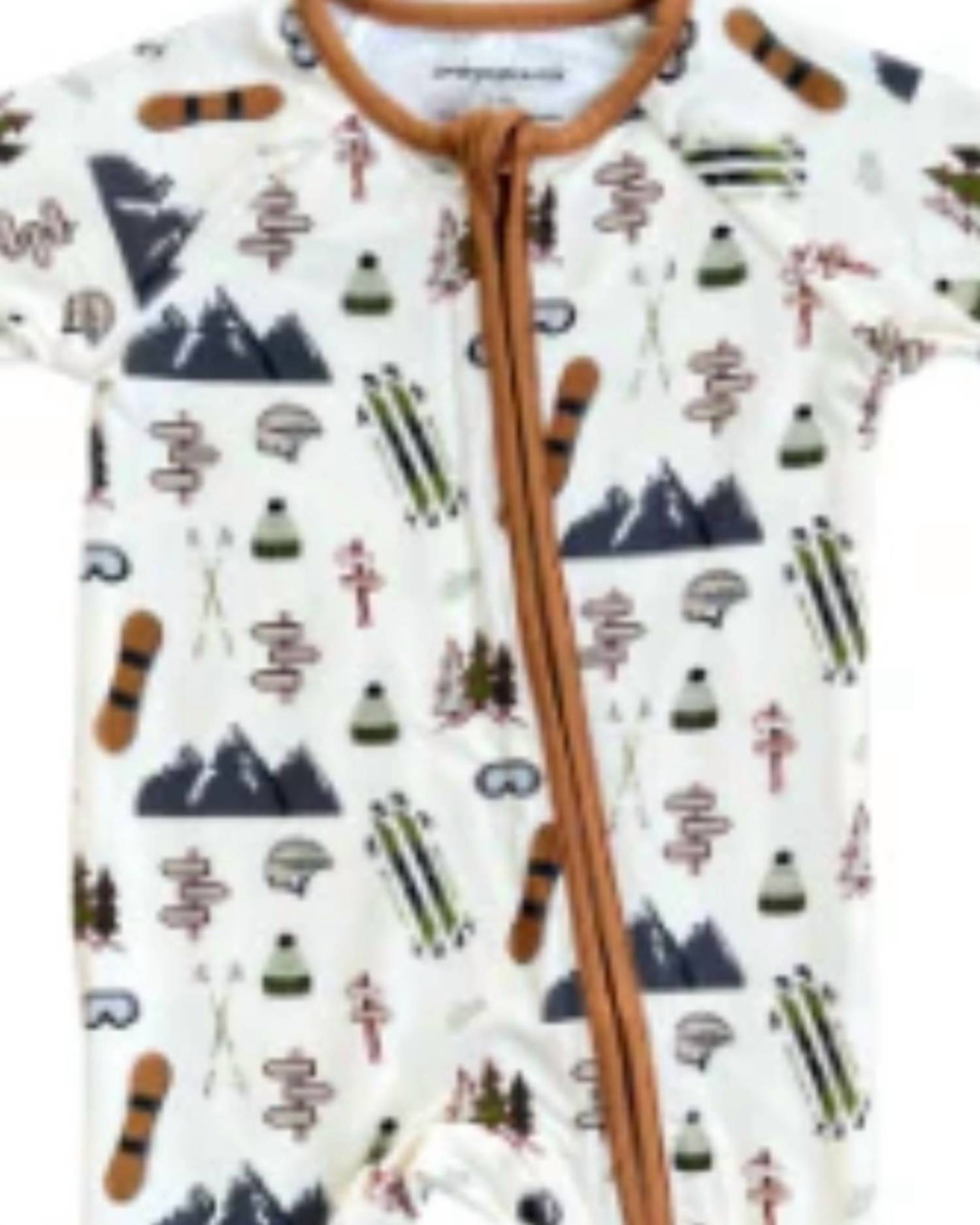 babysprouts Kid's Footless Romper in winter ski - kids' item - detail view