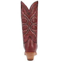 DAN POST. Women's Mesa Buck Lace Snip Toe Boot in red - women's shoe - alternate view