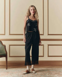 The Great. - Weekend Tank Top With Hanky Embroidery