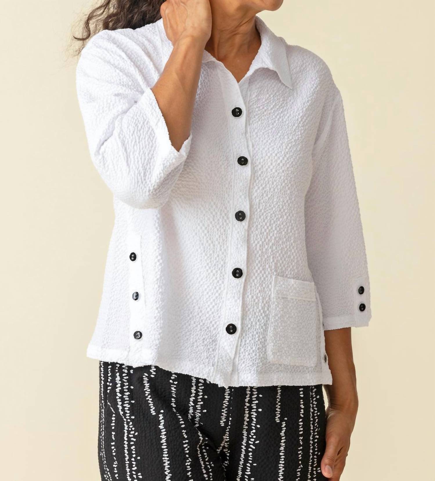 Habitat - Crinkled Crepe Relaxed Camp Shirt