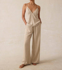 Faherty Riviera Pant in beige - women's pants