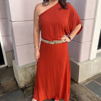 Ee:Some - One Shoulder Maxi Dress