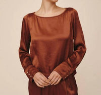 Bella Dahl - Long Sleeve Split Back Pullover Top