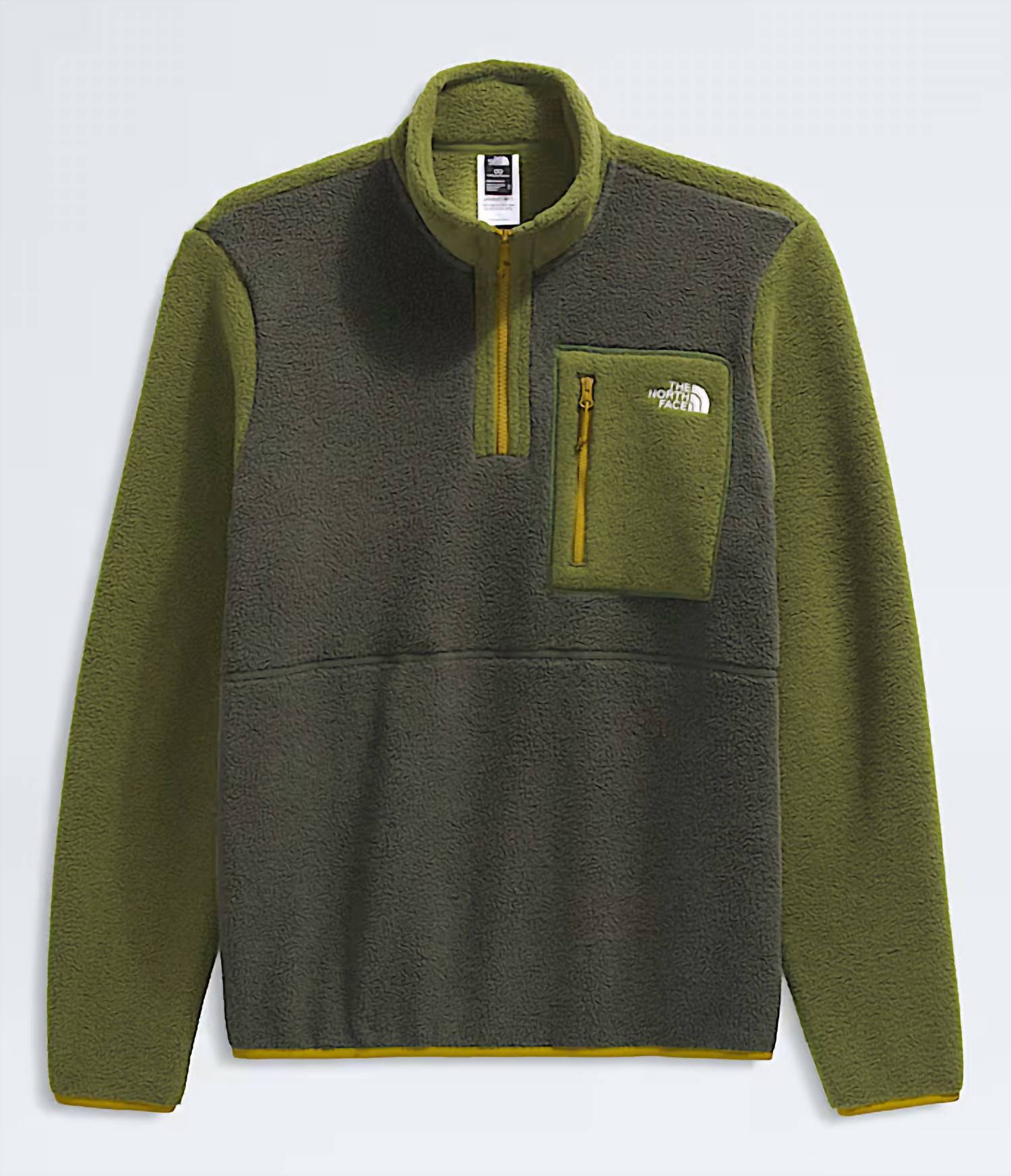 THE NORTH FACE Yumiori Quarter Zip Jacket in new taupe green woodland deep dijon - women's top - alternate view