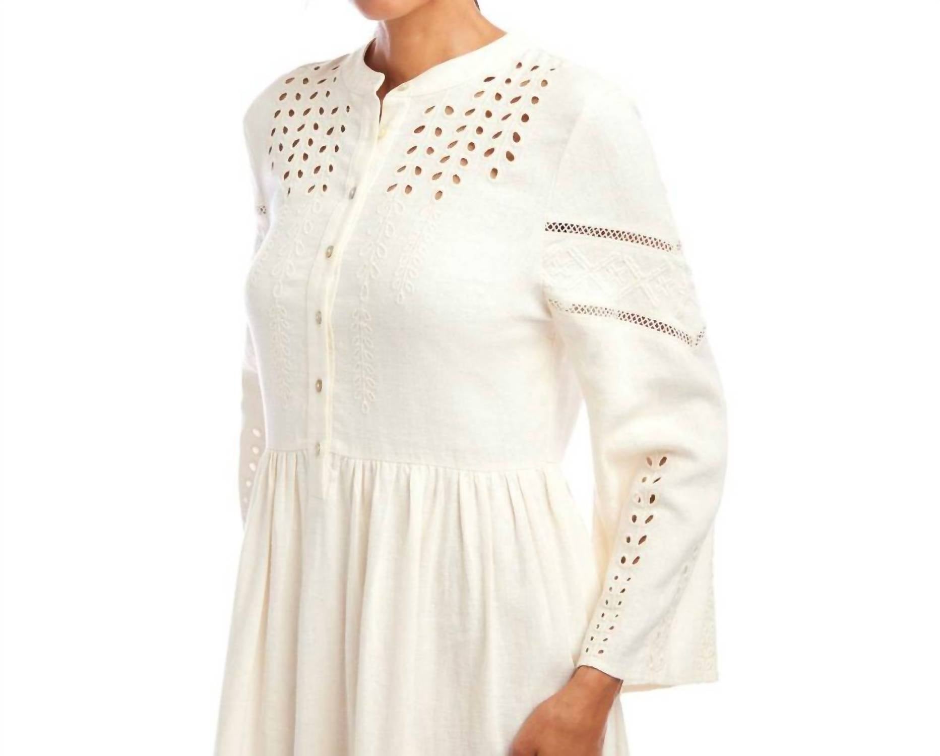 Karen Kane - Flare Sleeve Embroidered Tiered Dress