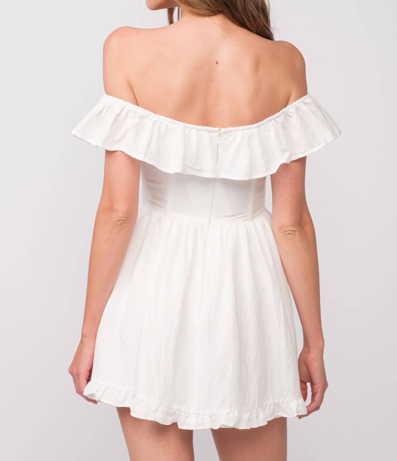 Sky To Moon - Off The Shoulder Mini Dress