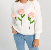 Cloud Ten - Flower Detail Sweater