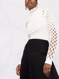 Valentino - Cut-out Knitted Top