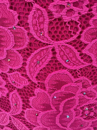 La Femme Strappy Low Back Lace Mermaid Gown in pink - women's dress - alternate view