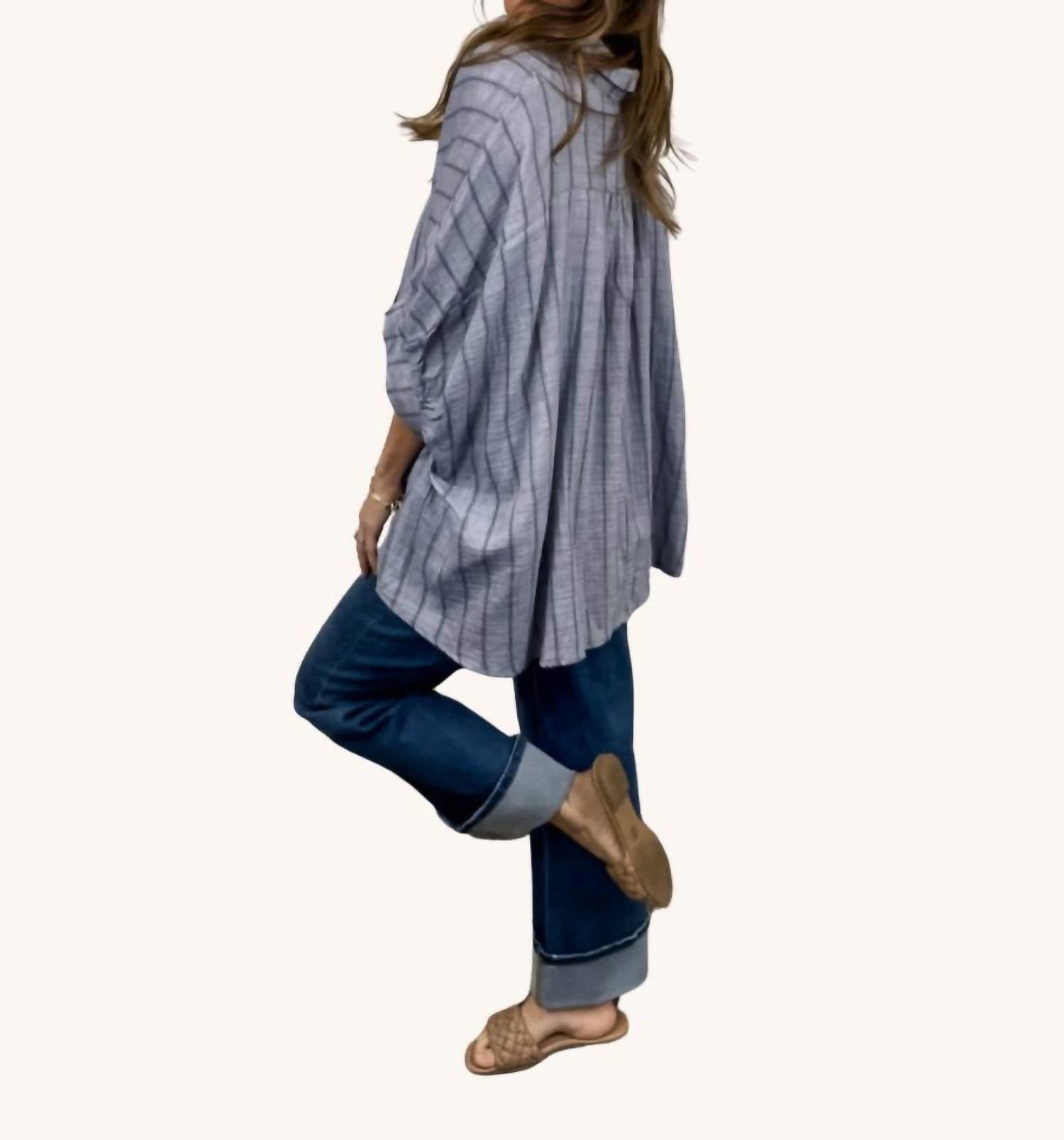 Risen - Hamptons Cuffed Wide Leg Jeans