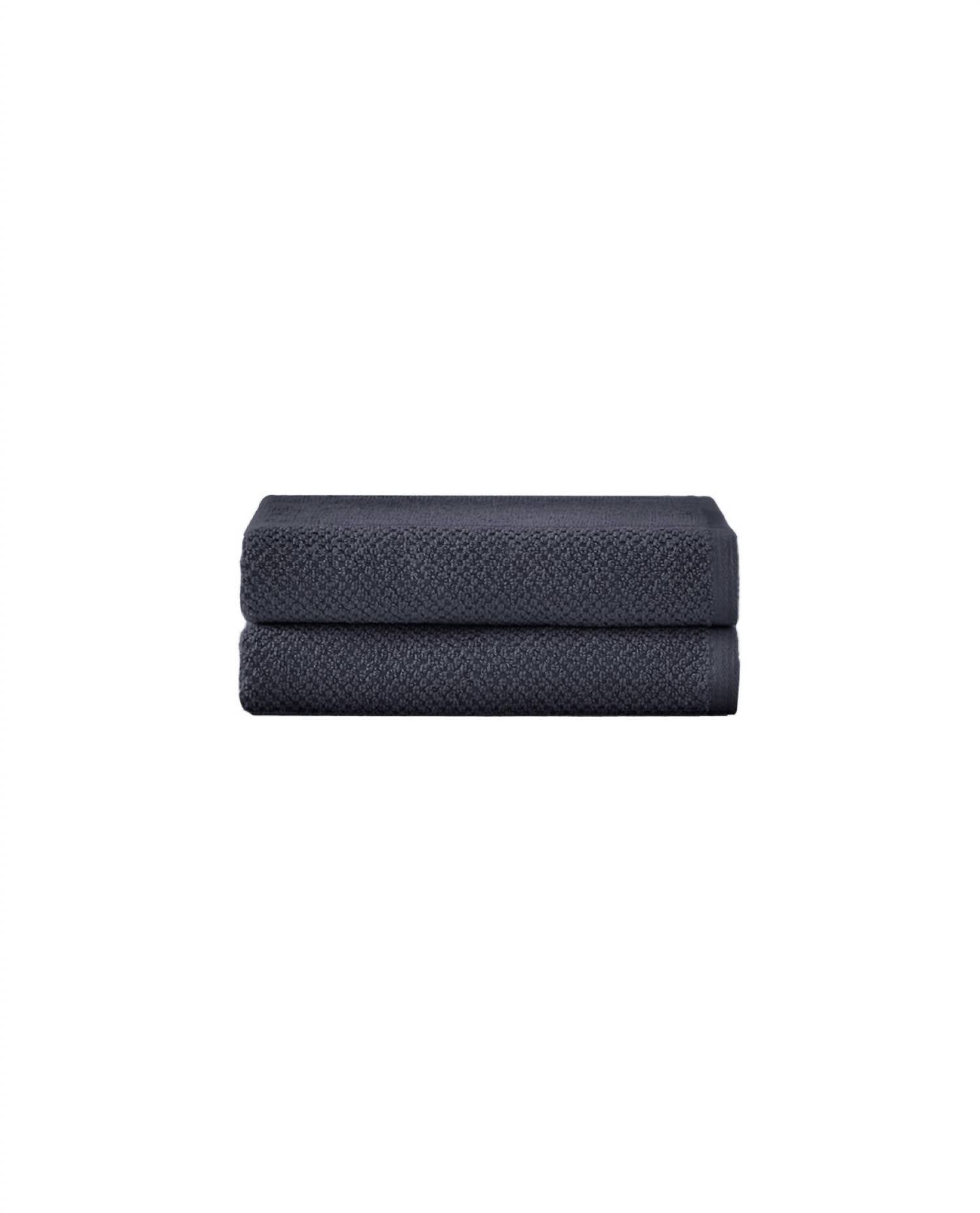 Under The Canopy - Textured Organic 2 Piece Hand Towel Set