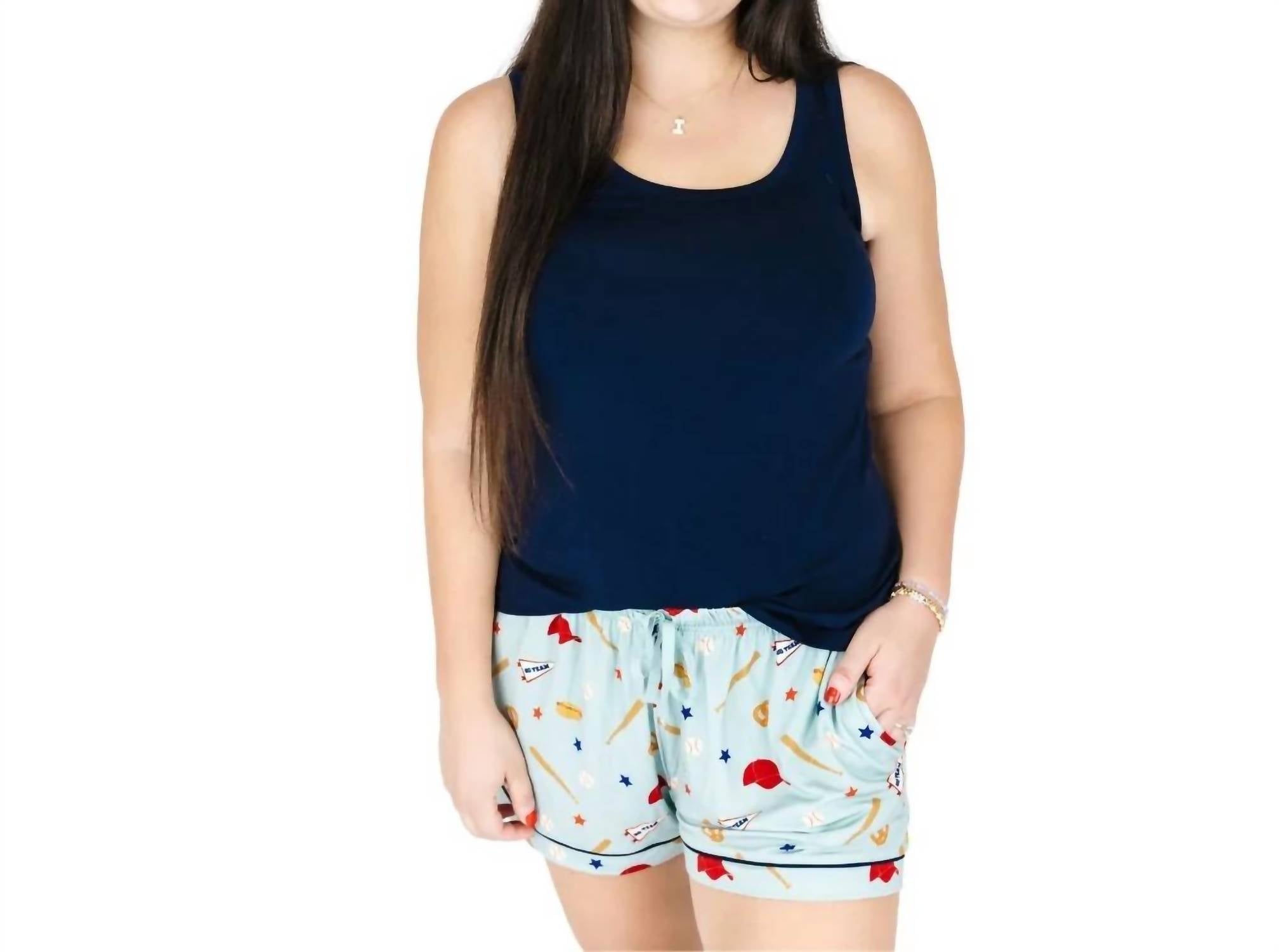 Emerson And Friends - Women's Play Ball Baseball Womens Bamboo Shorts