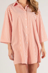 Before You Collection - Simone Striped Shirt Dress