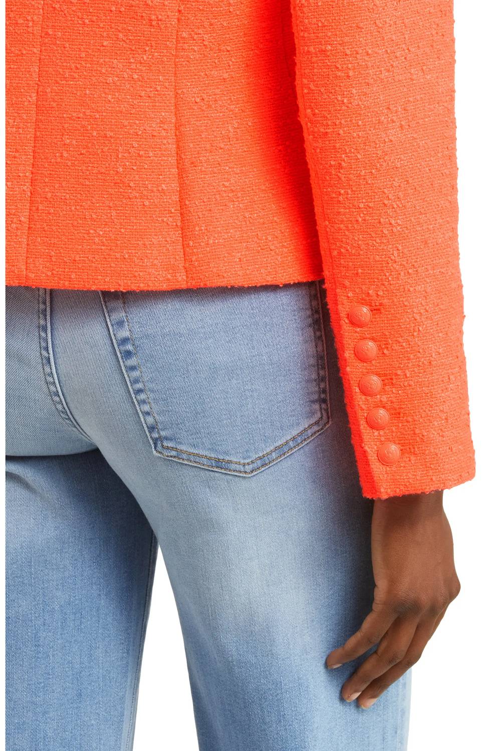 L'Agence - Pre-loved Brooke Double Breasted Tweed Cropped Blazer
