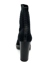 All Black - Women's Knit Stretch Boot