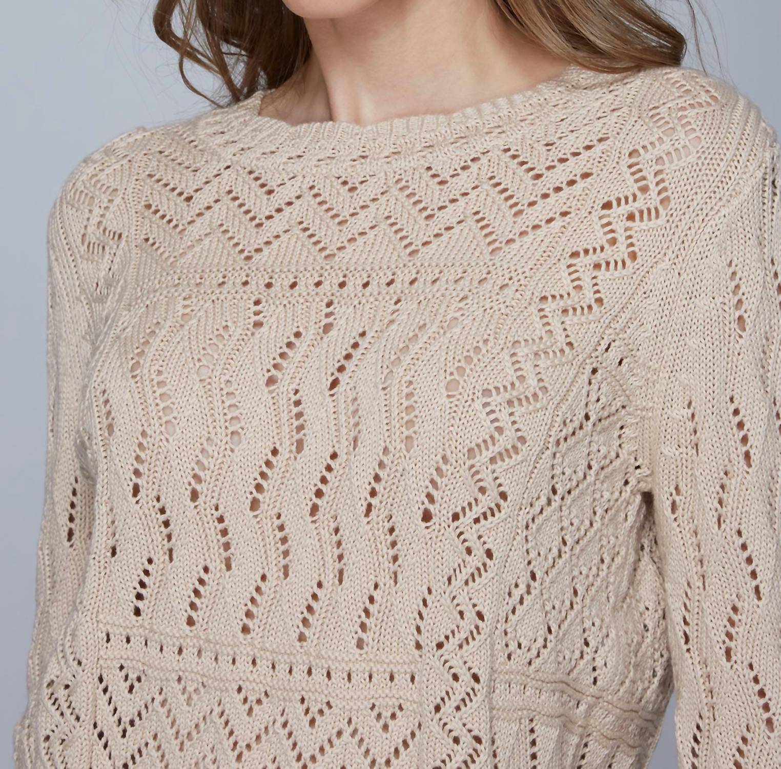 Autumn Cashmere - Stitchery Patchwork Crew Sweater
