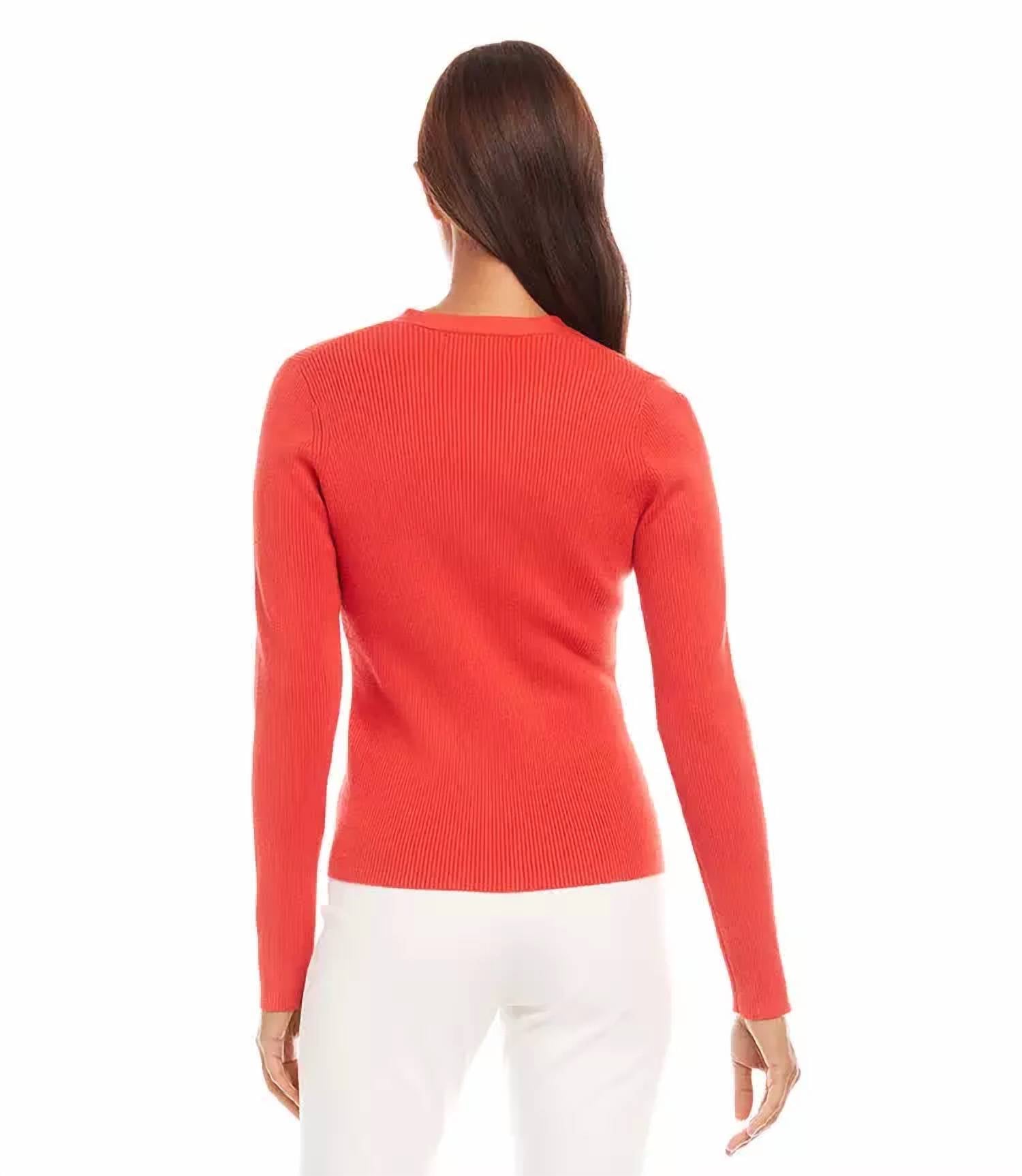 Karen Kane - Odette Ribbed Cardigan Sweater