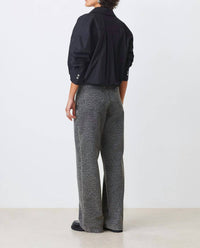 Suncoo - Leopard Print Carbon Wide Leg Jeans